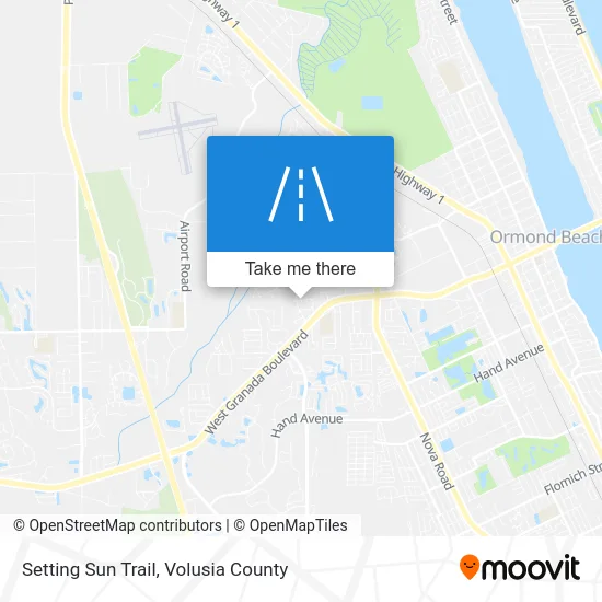 Setting Sun Trail map