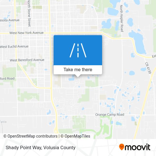Shady Point Way map