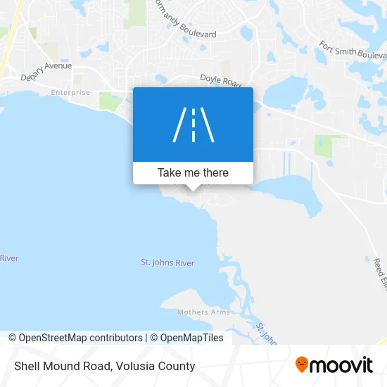 Shell Mound Road map