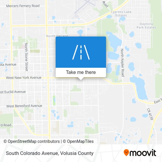 South Colorado Avenue map
