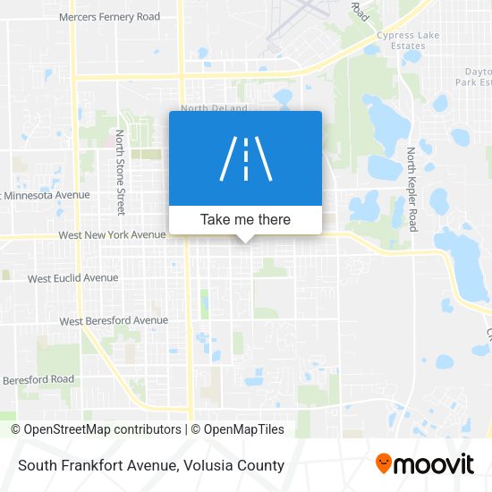 South Frankfort Avenue map