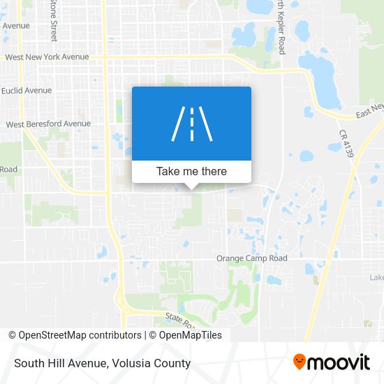 Mapa de South Hill Avenue