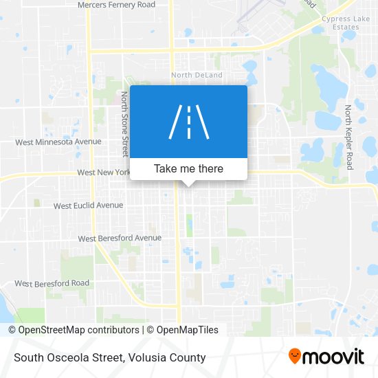South Osceola Street map