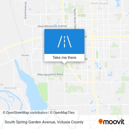 South Spring Garden Avenue map
