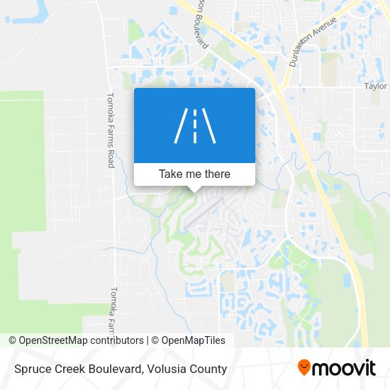 Spruce Creek Boulevard map