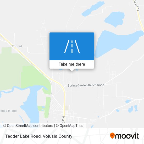 Tedder Lake Road map