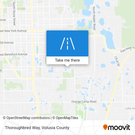 Thoroughbred Way map