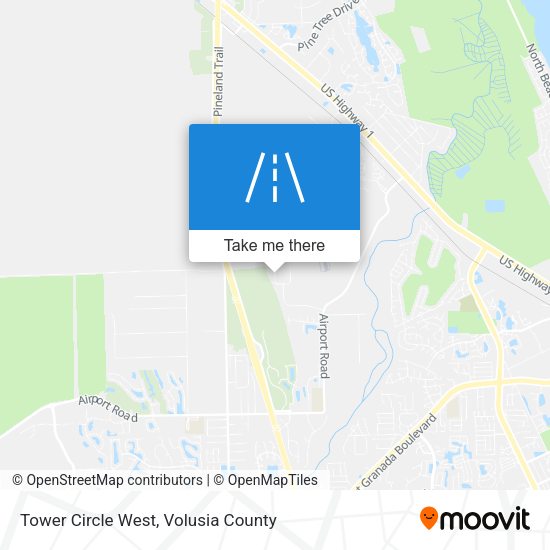 Tower Circle West map