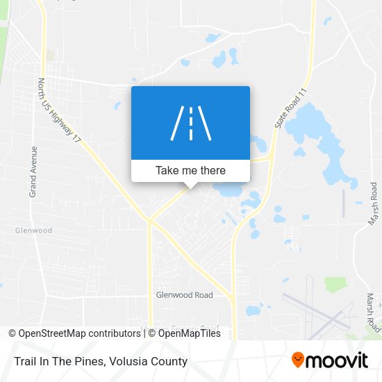 Trail In The Pines map