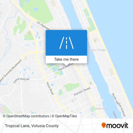 Tropical Lane map