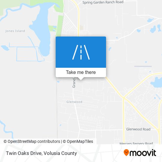 Twin Oaks Drive map