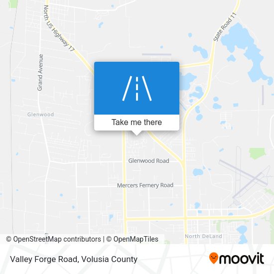 Valley Forge Road map