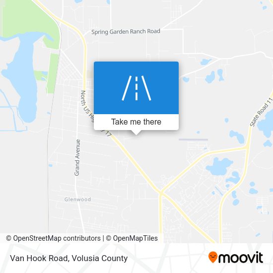 Van Hook Road map