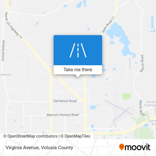 Virginia Avenue map