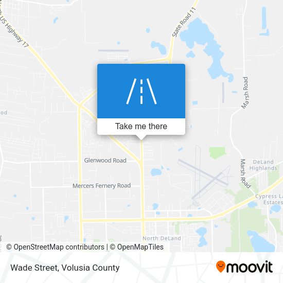 Wade Street map