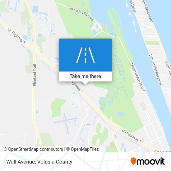 Mapa de Wall Avenue
