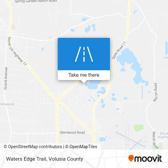 Mapa de Waters Edge Trail