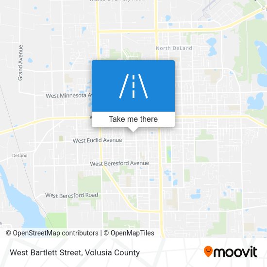 West Bartlett Street map