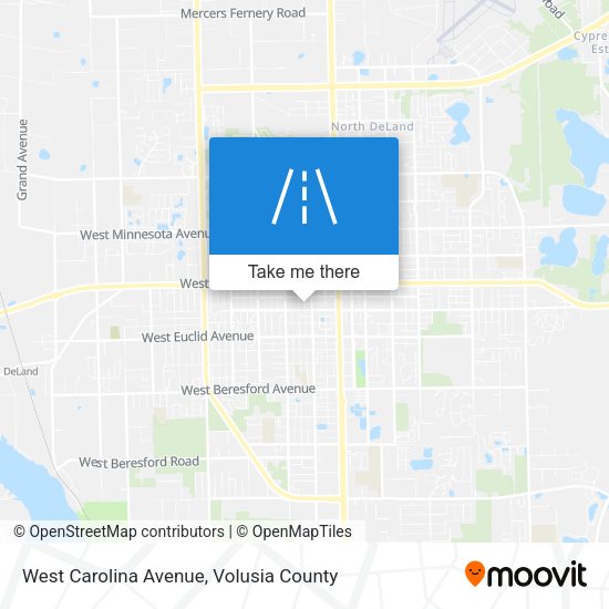 West Carolina Avenue map