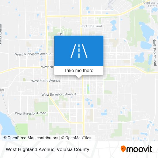 West Highland Avenue map