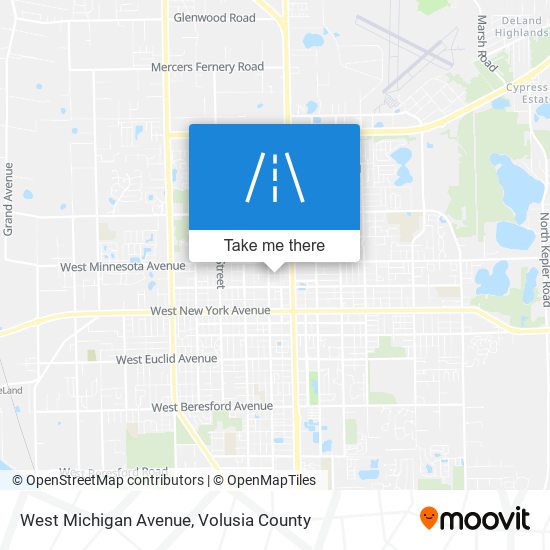 Mapa de West Michigan Avenue