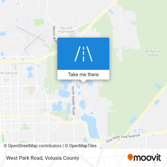 West Park Road map