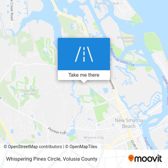 Mapa de Whispering Pines Circle
