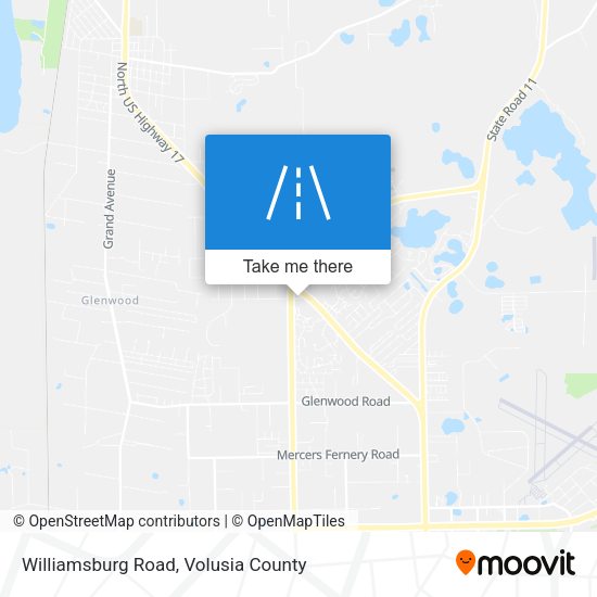 Williamsburg Road map