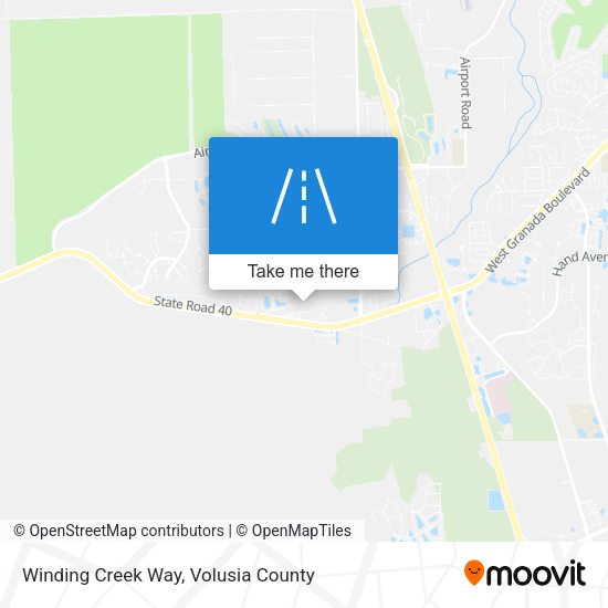Winding Creek Way map