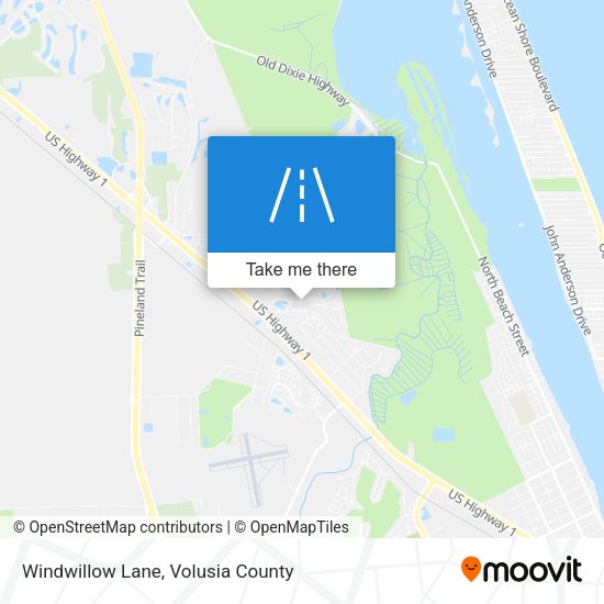 Windwillow Lane map