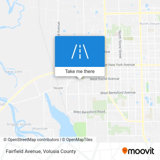 Fairfield Avenue map