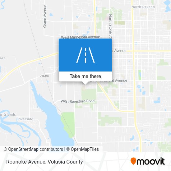 Roanoke Avenue map