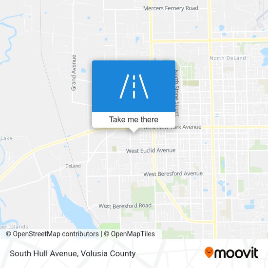 South Hull Avenue map