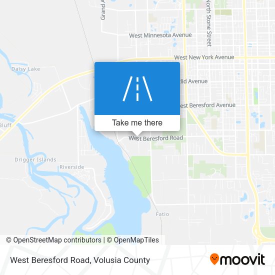 West Beresford Road map