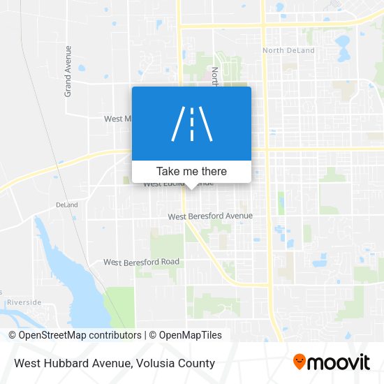 West Hubbard Avenue map