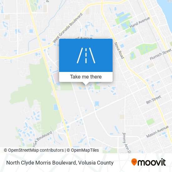 Mapa de North Clyde Morris Boulevard