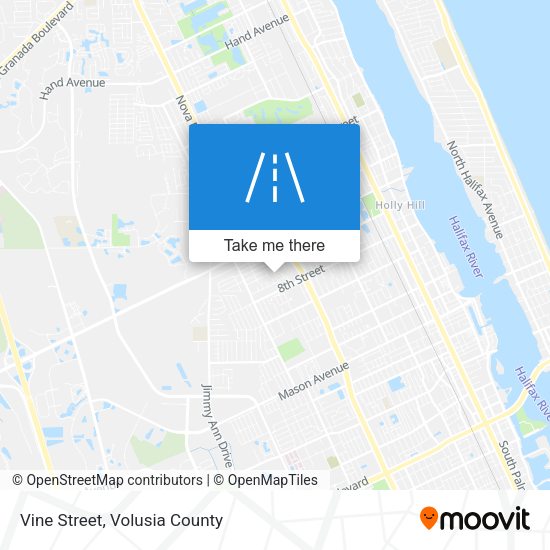 Vine Street map