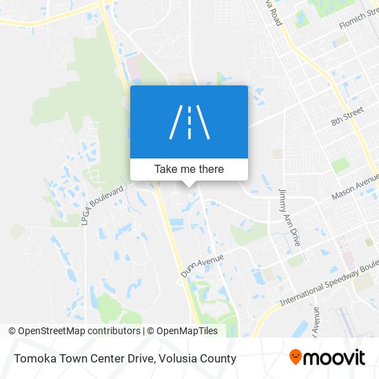 Tomoka Town Center Drive map