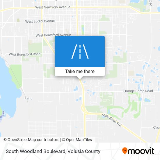 Mapa de South Woodland Boulevard