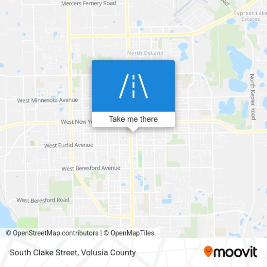 South Clake Street map