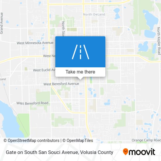 Gate on South San Souci Avenue map