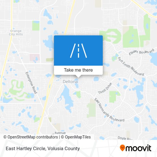 Mapa de East Hartley Circle