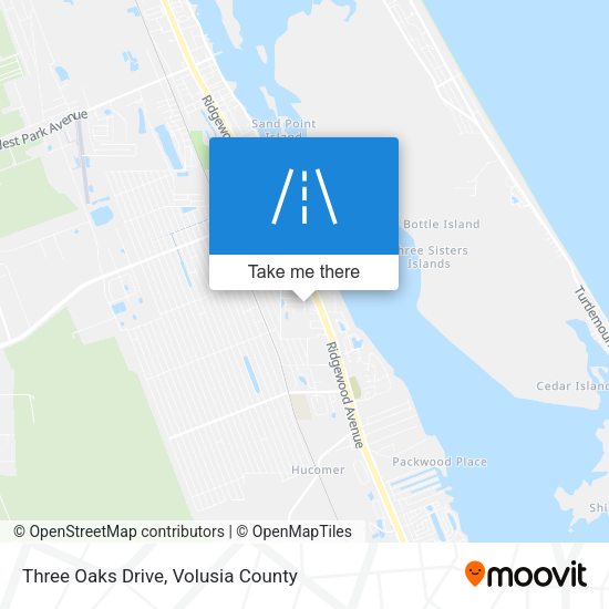 Three Oaks Drive map