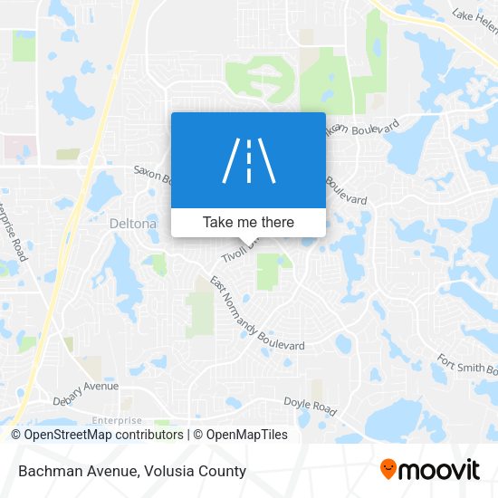 Bachman Avenue map