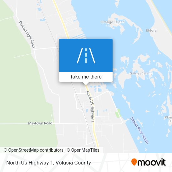 Mapa de North Us Highway 1