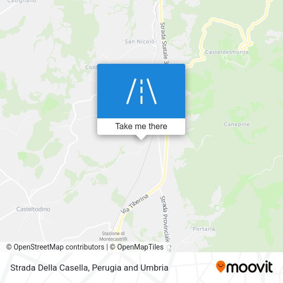 Strada Della Casella map