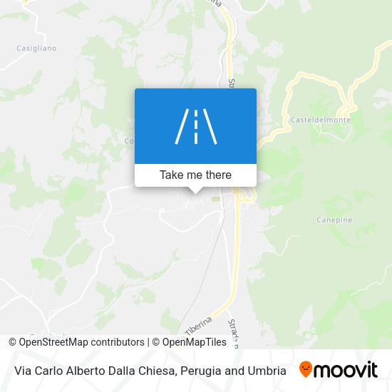 Via Carlo Alberto Dalla Chiesa map