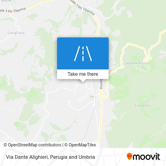 Via Dante Alighieri map