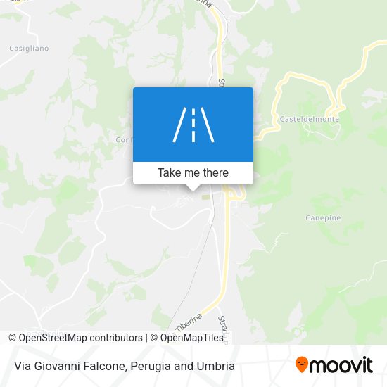 Via Giovanni Falcone map