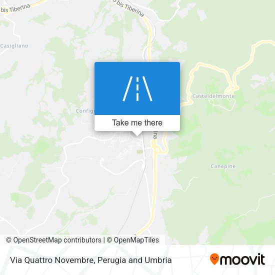 Via Quattro Novembre map